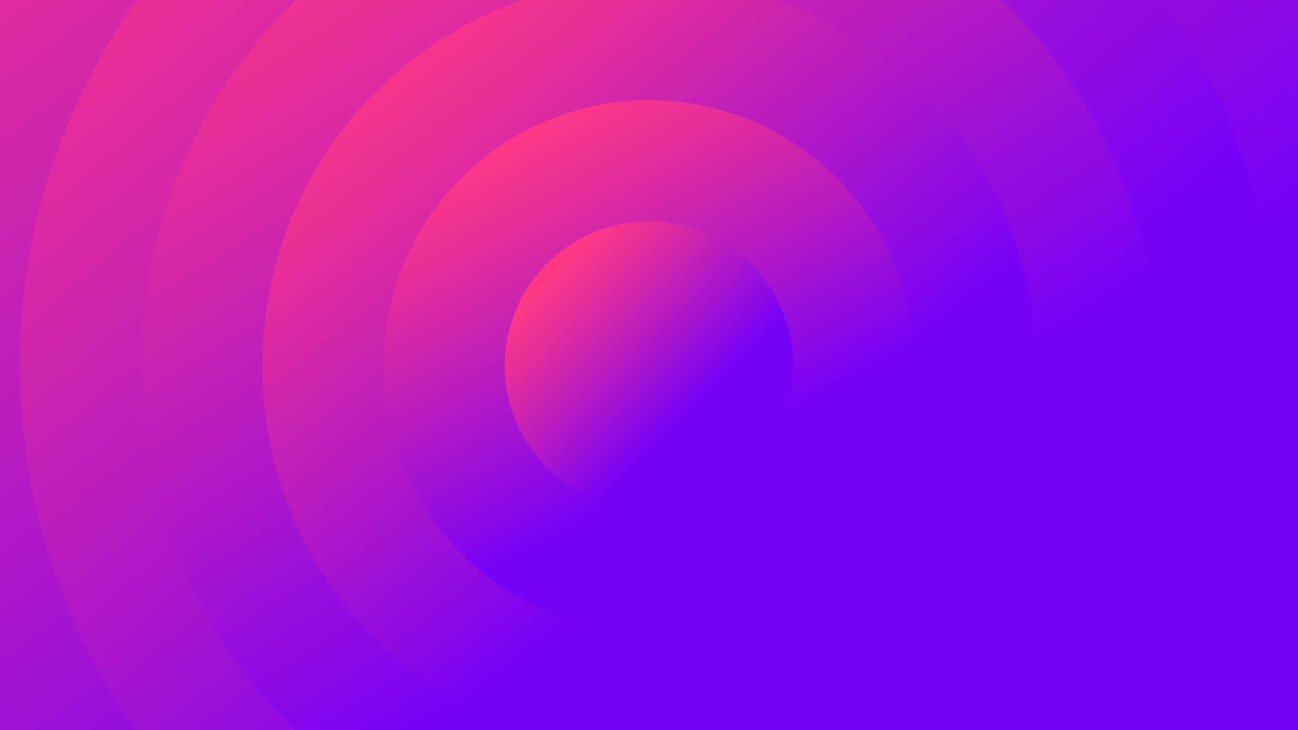 Abstract background with concentric circles in shades of pink and orange on the upper left, fading into a solid purple area on the lower right. The design has a smooth gradient and a modern feel.